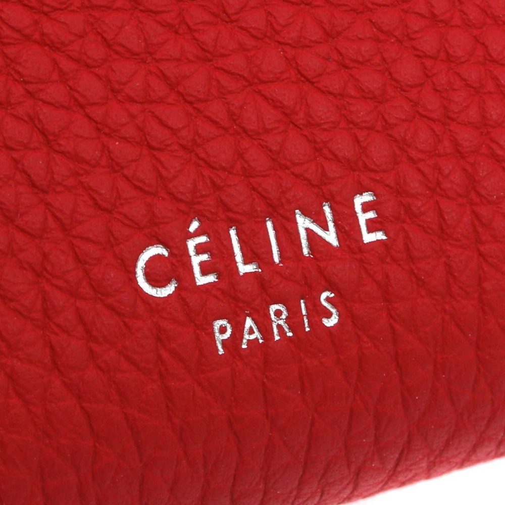 Celine Long Wallet Large Flap Multfunction Pop Red - image 3